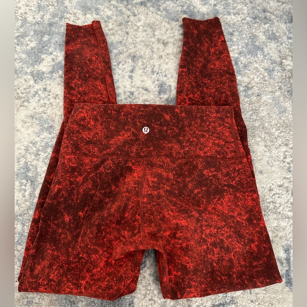 Lululemon Red Leggings